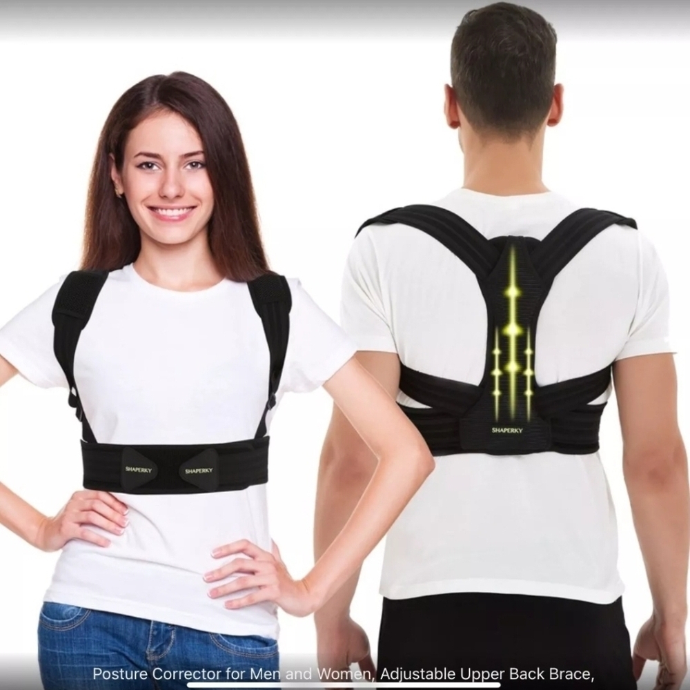 Posture Corrector for Men and Women, Adjustable Upper Back Brace, Muscle Memory